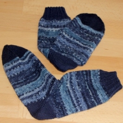 Socken blau/blaumeliert