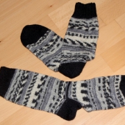 Socken, Schwarz/Weiß